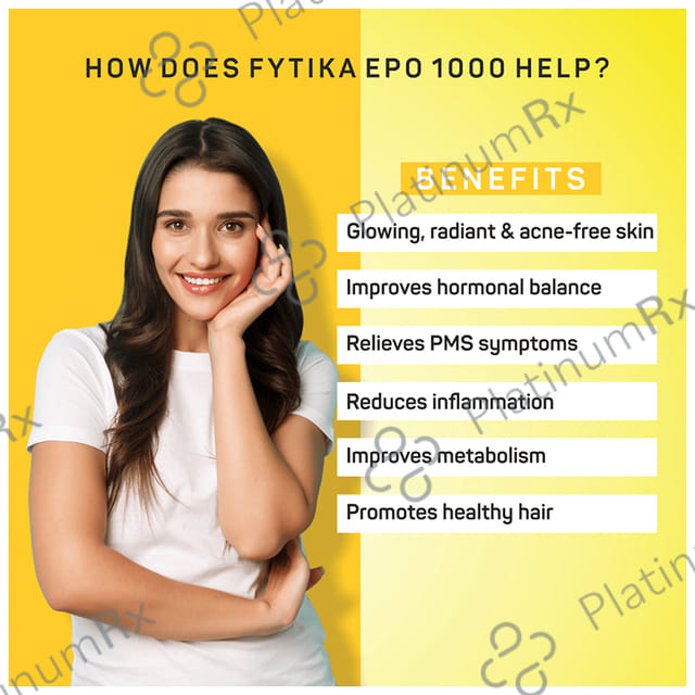 Fytika EPO 1000 Evening Primrose Oil and Tocotrienol Capsule