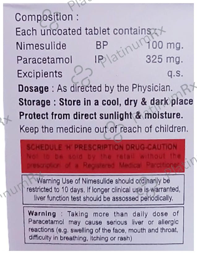 Methodec N 100mg/325mg Tablet