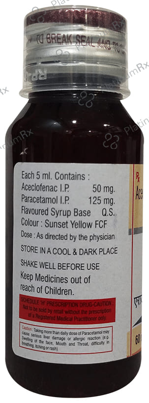 Arragesic P 50/125mg Oral Suspension 60ml