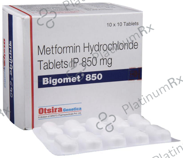 Bigomet 850mg Tablet 10s