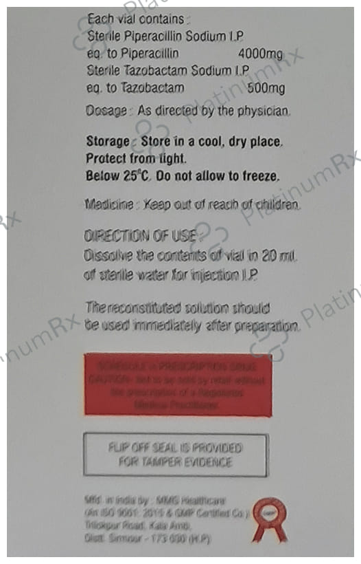 Tazoprax 4.5gm Injection 1s