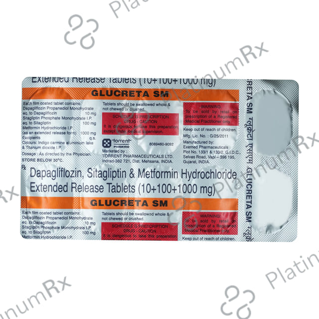 Glucreta LM 10/5/500mg Tablet 10s