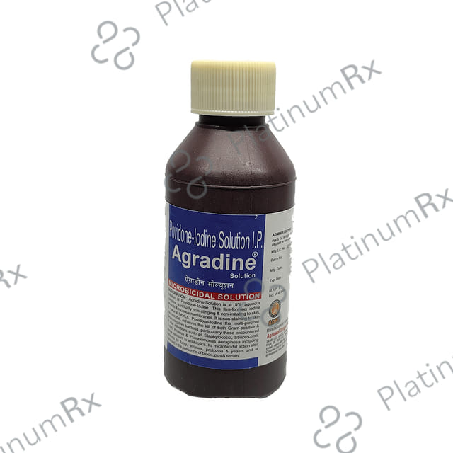 Agradine Povidone Iodine 5% Solution 100ml