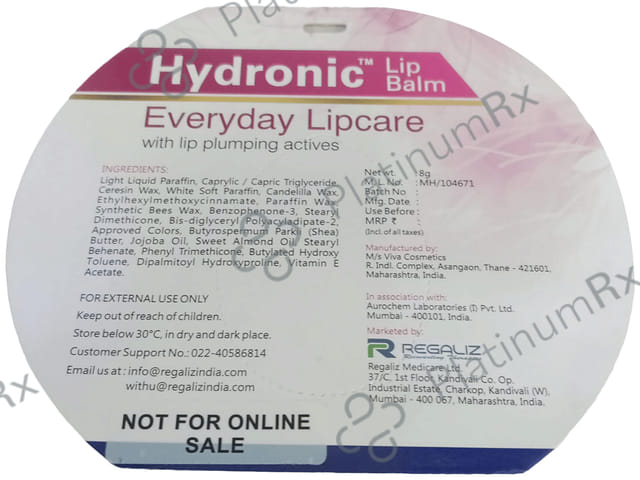 Hydronic Everyday Lipcare Balm SPF 15 8gm