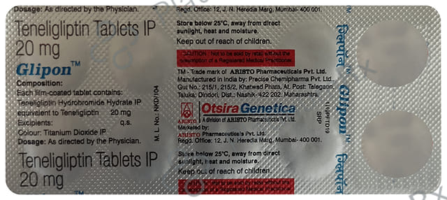 Glipon 20mg Tablet 10s