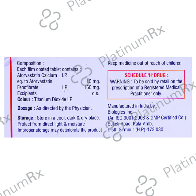 Lipicon F 10mg/160mg Tablet