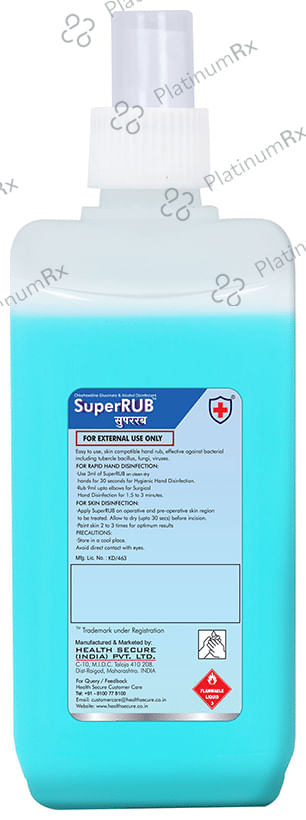 Super Rub Alcohol Hand Rub Sanitizer 500 ml