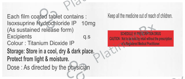 Isofib 10mg Tablet SR 10s