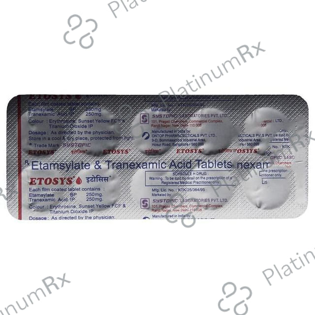 Etosys 250/250mg Tablet 10s