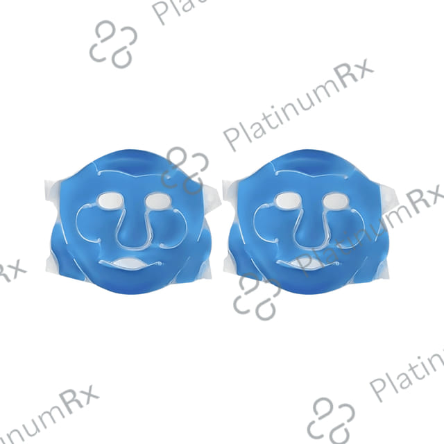 Healthtrek Cooling Gel Face Mask for Puffiness Relaxation Blue 2 units
