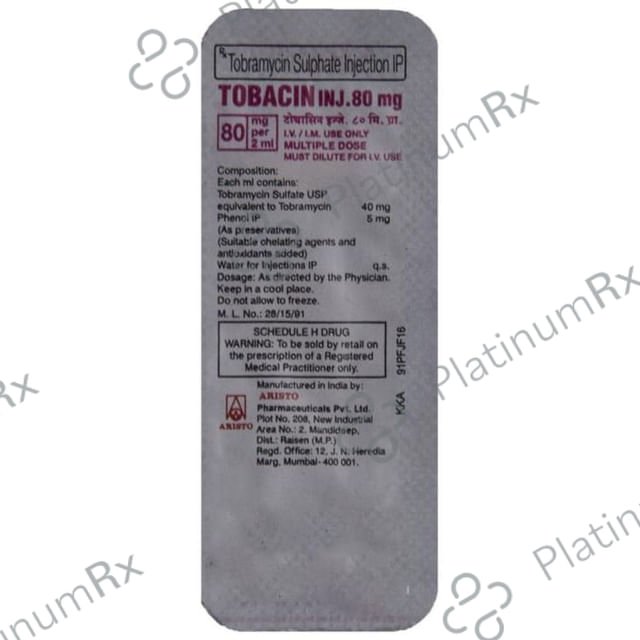Tobacin 80mg Injection