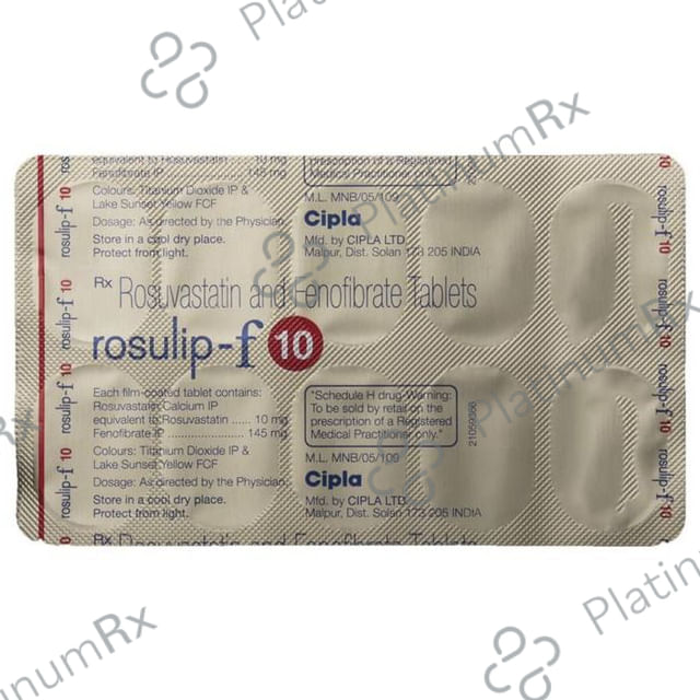 Rosulip F 145/10mg Tablet 10s