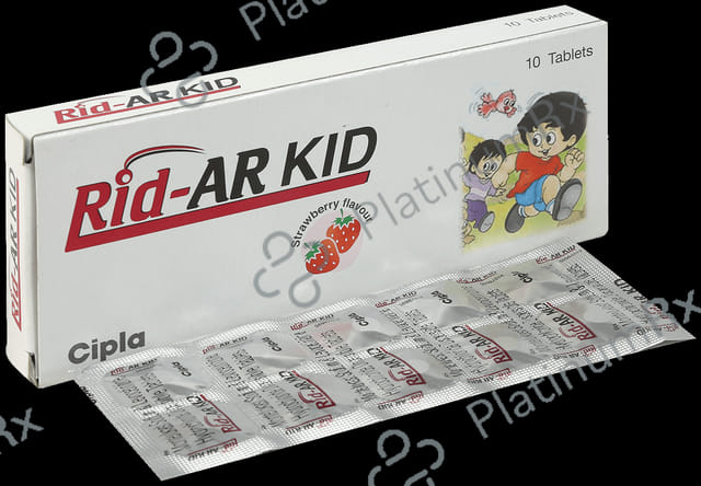 Rid-AR Kid 2.5mg/4mg Tablet DT Strawberry