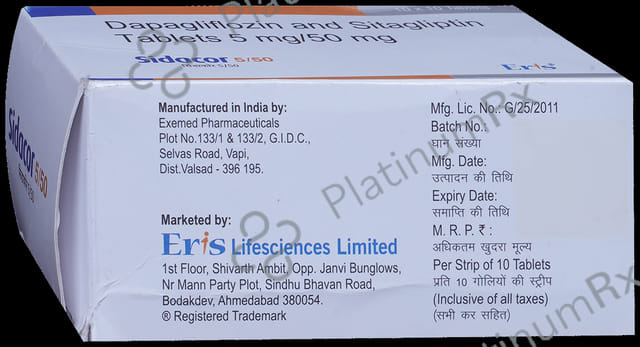 Sidacor 5mg/50mg Tablet