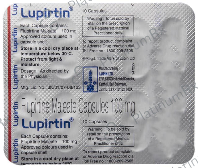 Lupirtin 100mg Capsule 10s