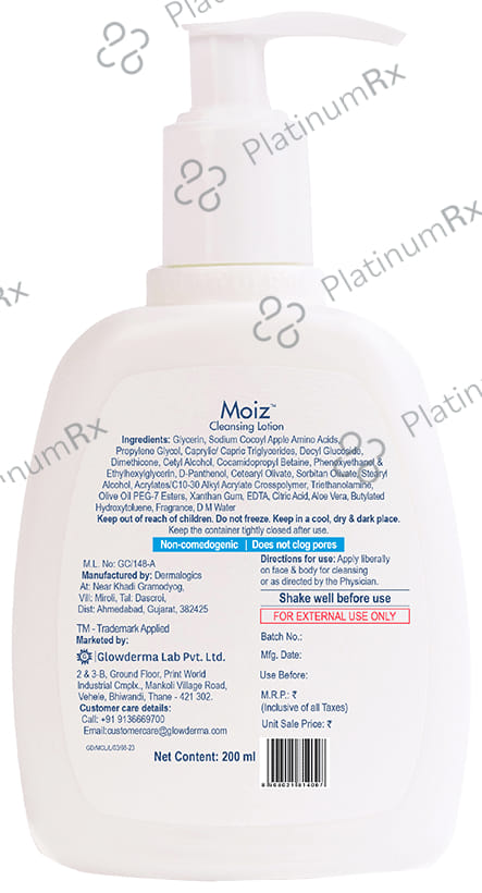 Moiz Cleansing Face & Body Lotion 400ml