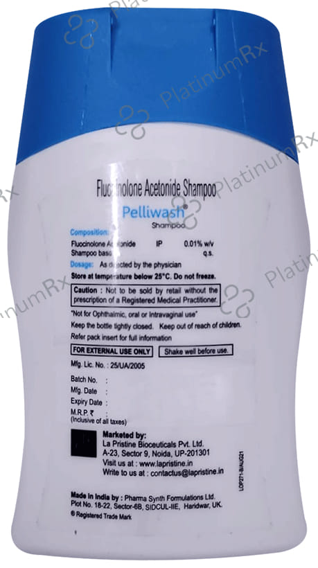 Pelliwash 0.01% Shampoo 100ml