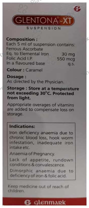 Glentona XT 30mg/550mcg Oral Suspension 150ml