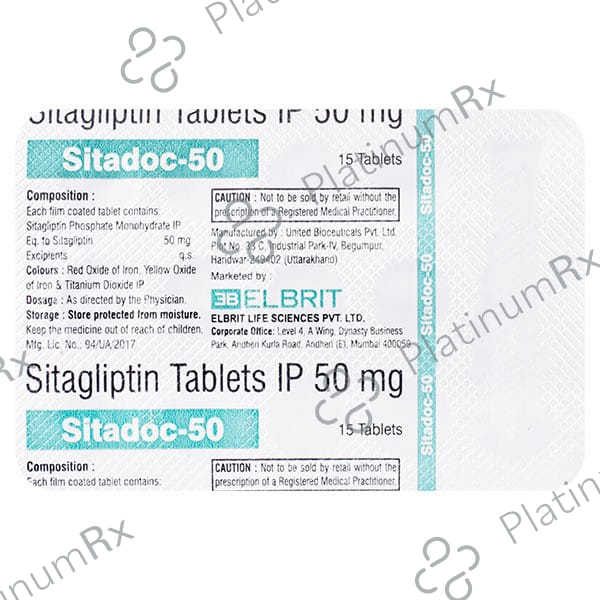 Sitadoc 50mg Tablet 15s