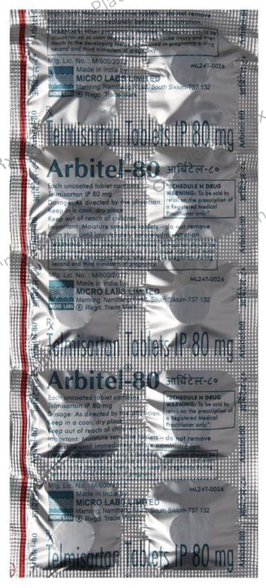 Arbitel 80mg Tablet 10s