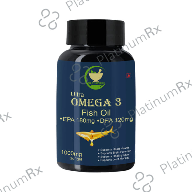 Fij Ayurveda Ultra Omega 3 Fish Oil 1000mg Softgel 60s