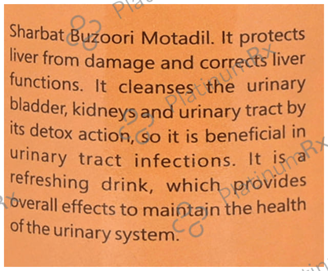 Cipzer Sharbat Buzoori Motadil