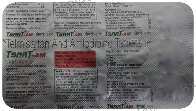 Tsart AM 5/40mg Tablet 15s