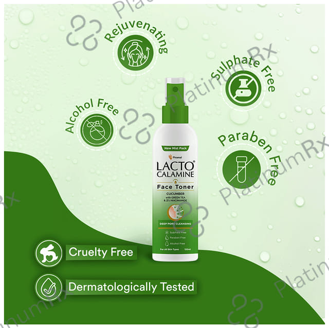 Lacto Calamine Deep Pore Cleansing Face Toner (120ml Each) 1 Bottle