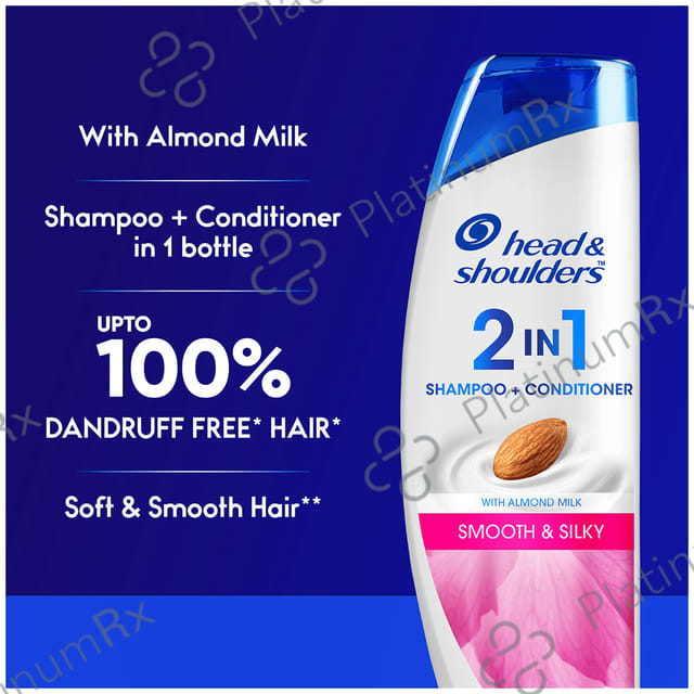 Head & Shoulders Smooth & Silky 2 in 1 Anti-Dandruff Shampoo+Conditioner 180 ml