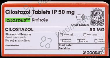 Cilostaid 50mg Tablet 10s