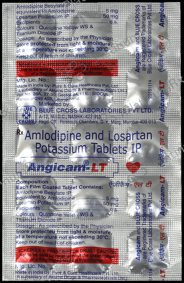 Angicam LT 5/50mg Tablet 15s