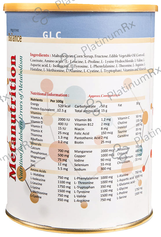 Pristine Balance Metanutrition GLC (Upto 3 Years) Powder Unflavoured