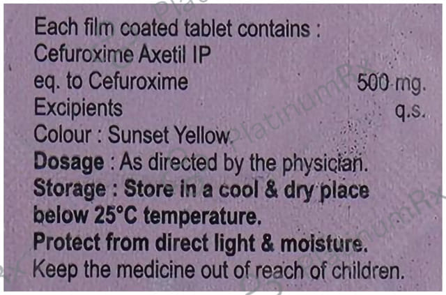 Cefzum 500mg Tablet 10s