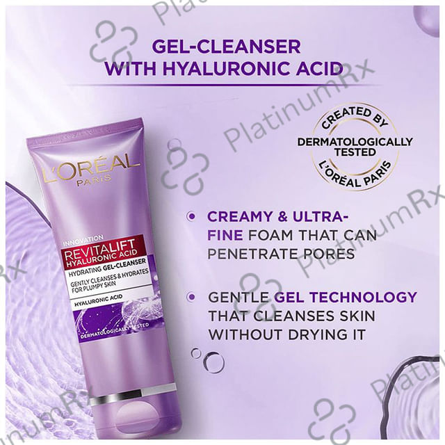 Loreal Paris Revitalift Gel Cleanser with Hyaluronic Acid 100 ml