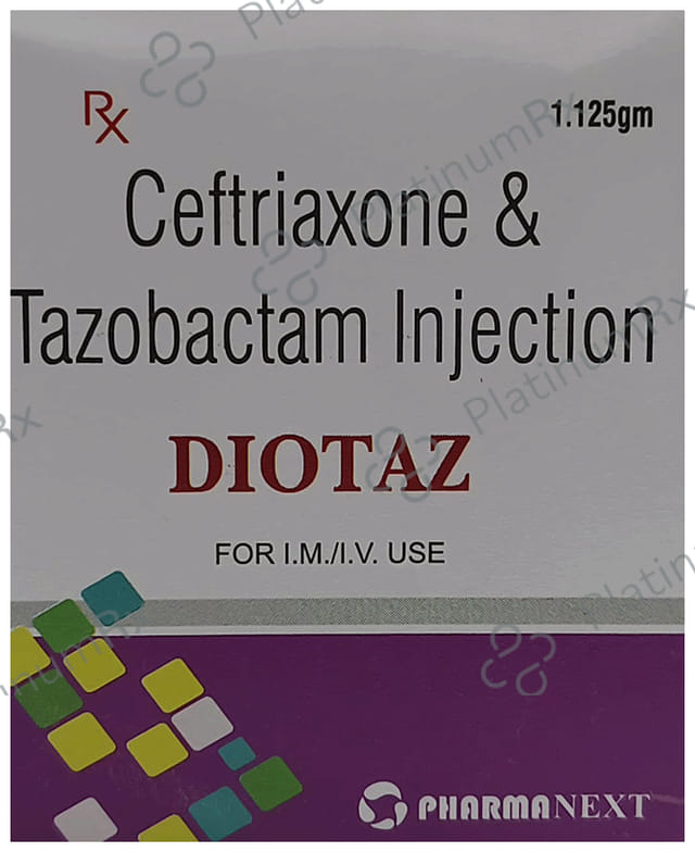 Diotaz 1000/125mg Injection 1s