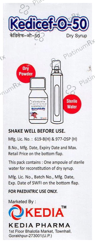 Kedicef-O 50 Dry Syrup