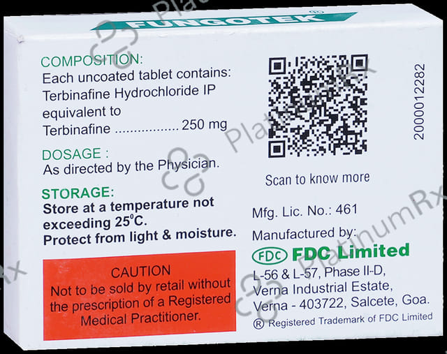 Fungotek 250mg Tablet