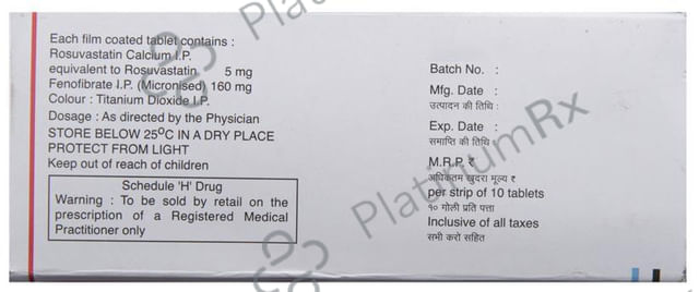 Rozucor F 5/160mg Tablet 10s