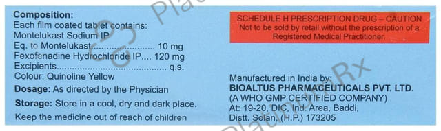 Montefree FX 10mg/120mg Tablet