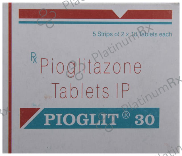 Pioglit 30mg Tablet 10s