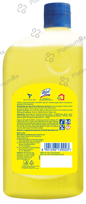 Lizol Disinfectant Surface Cleaner Citrus 975 ml