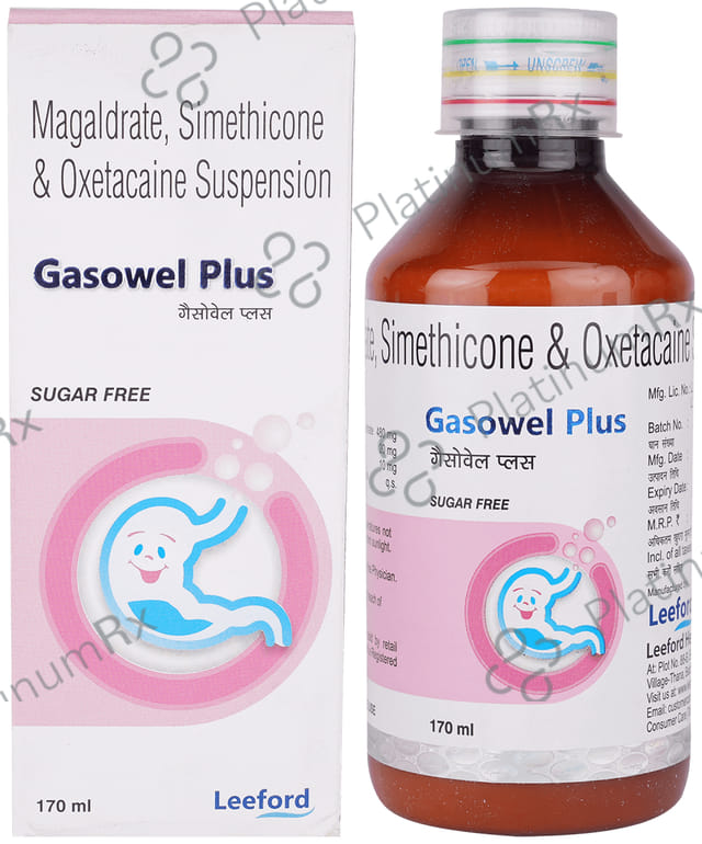 Gasowel Plus 480/20/10mg Syrup 170ml