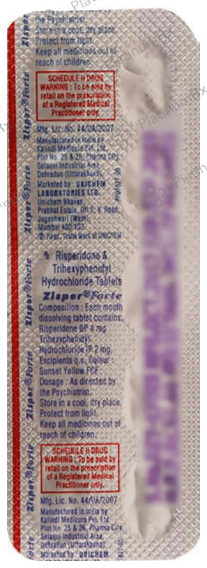 Zisper Forte 4/2mg Tablet 10s