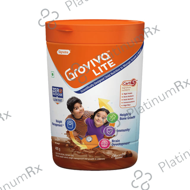Groviva Lite Chocolate Flavour Powder 400gm