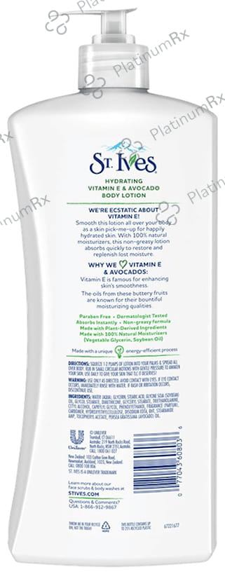 St. Ives Hydrating Vitamin E & Avocado Body Lotion