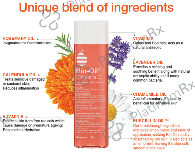 Bio-Oil Original Face & Body Oil - For Stretch Marks & Scar Removal 200 ml