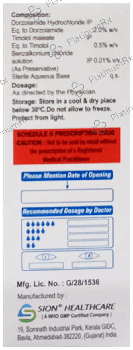 Dorsite T Eye Drop 5ml