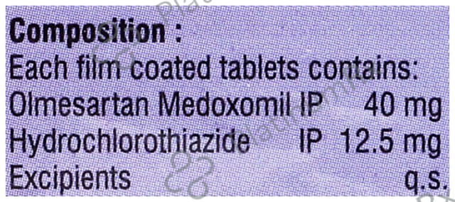 Olmevac H 40/12.5mg Tablet 10s