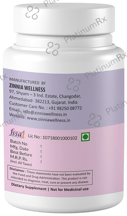 Zinnia Wellness Brahmi Extract Veggie Capsule