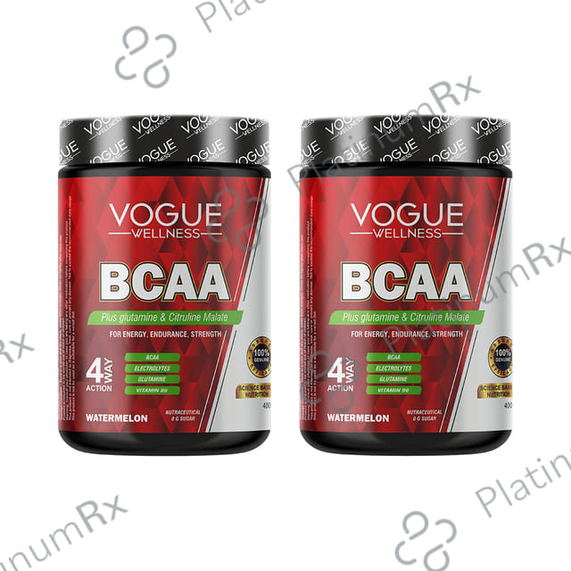 Vogue Wellness BCAA Powder (400gm Each) Watermelon 2 jar